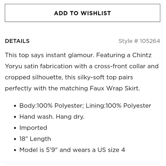 Yoryu Johnny Collar Cross Front Blouse - Picture 4 of 4